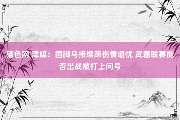 猫色网 津媒：国脚马接续蹄伤情堪忧 武磊联赛能否出战被打上问号