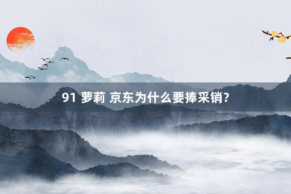 91 萝莉 京东为什么要捧采销？