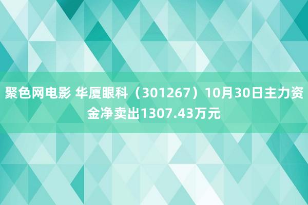 聚色网电影 华厦眼科（301267）10月30日主力资金净卖出1307.43万元