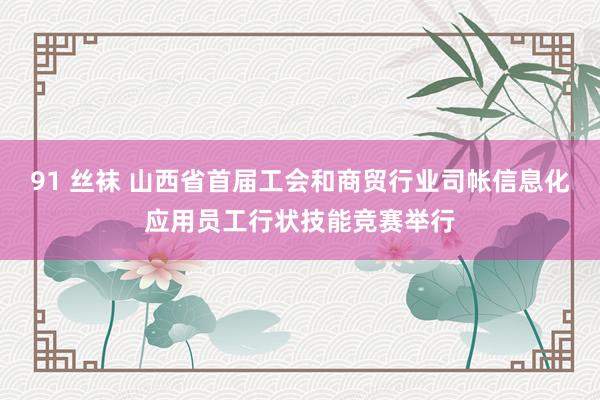 91 丝袜 山西省首届工会和商贸行业司帐信息化应用员工行状技能竞赛举行