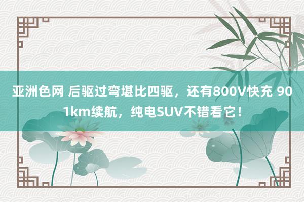 亚洲色网 后驱过弯堪比四驱，还有800V快充 901km续航，纯电SUV不错看它！