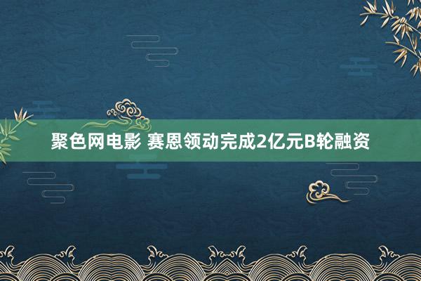 聚色网电影 赛恩领动完成2亿元B轮融资