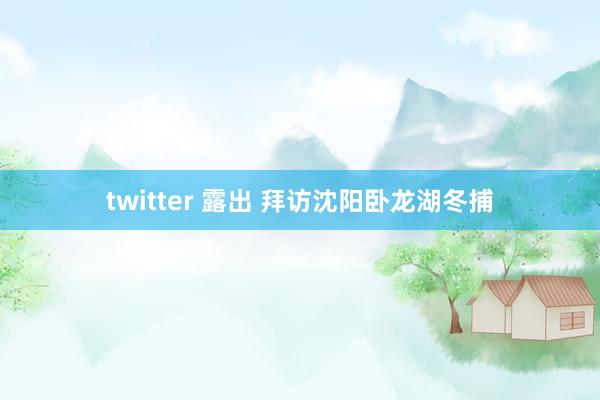 twitter 露出 拜访沈阳卧龙湖冬捕