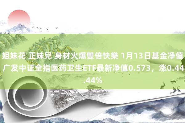 姐妹花 正妹兒 身材火爆雙倍快樂 1月13日基金净值：广发中证全指医药卫生ETF最新净值0.573，涨0.44%