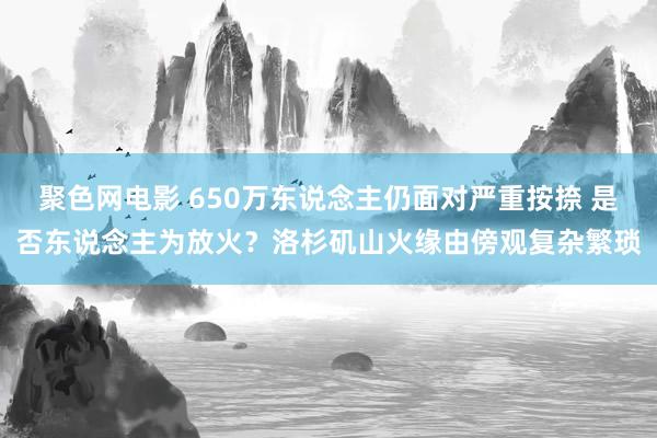 聚色网电影 650万东说念主仍面对严重按捺 是否东说念主为放火？洛杉矶山火缘由傍观复杂繁琐